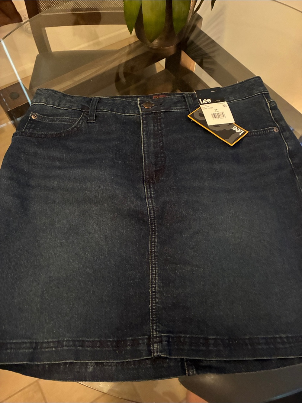 Lee Ladies Indigo Blue Denim Skort